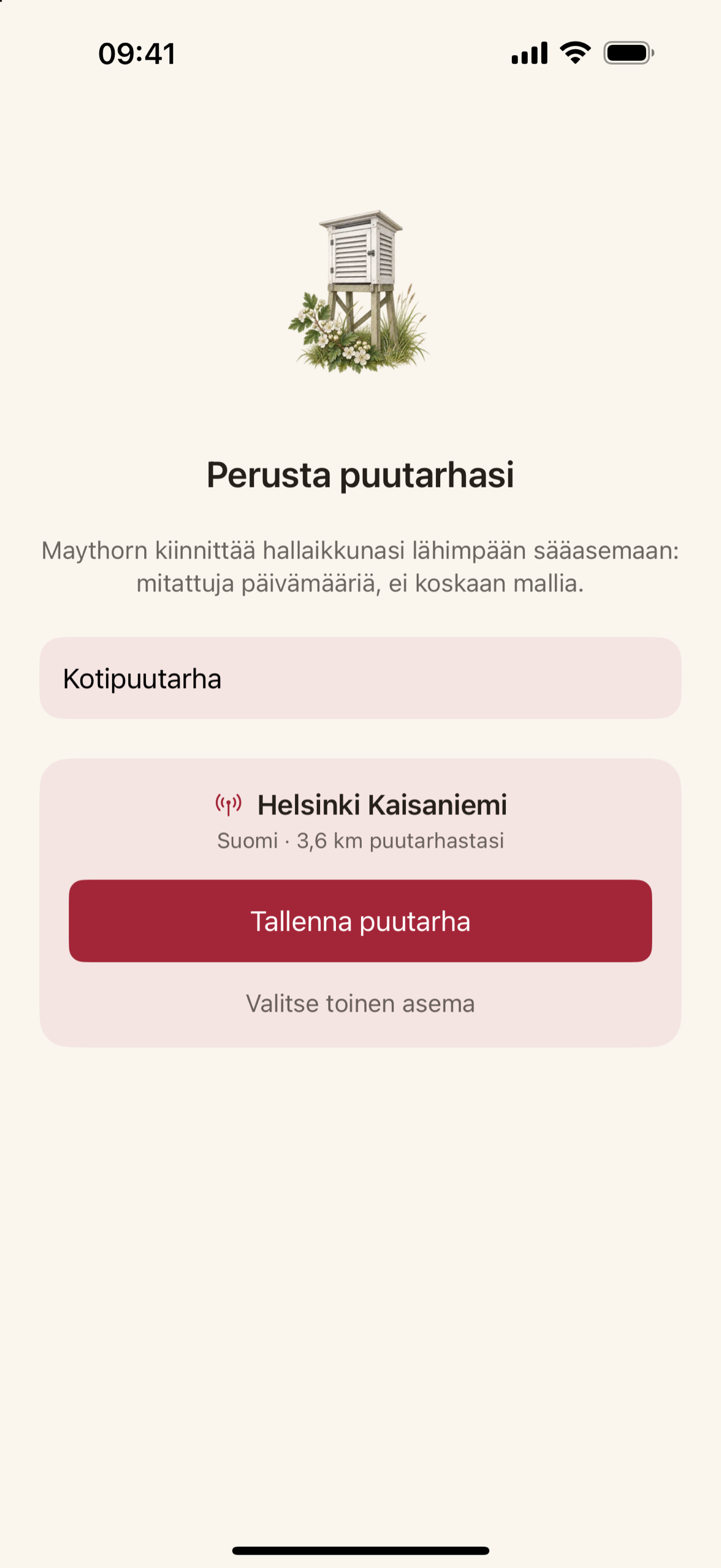 Sääaseman valinta: maaluettelo ja kunkin aseman etäisyys