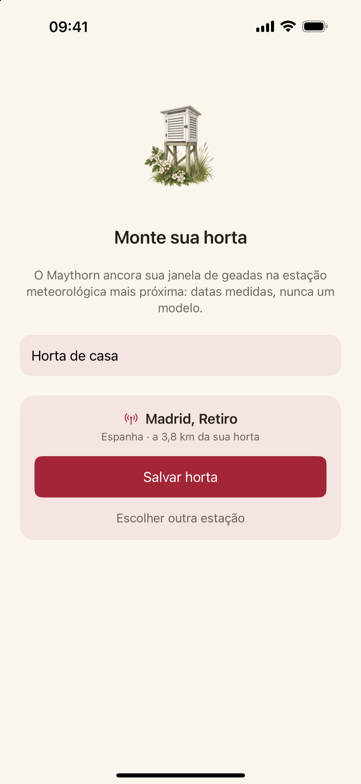 Escolhendo uma estação meteorológica: lista dos países com a distância de cada estação